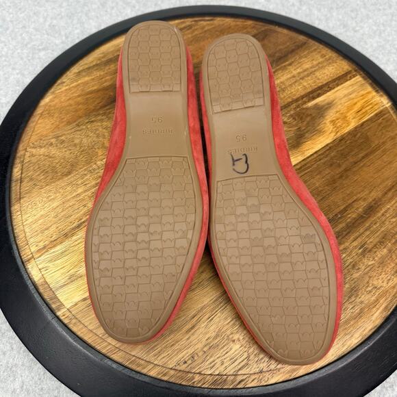 Birdies Flats Women's 9.5 The Vesper Brick Red Suede Slip On Shoes - Picture 6 of 6